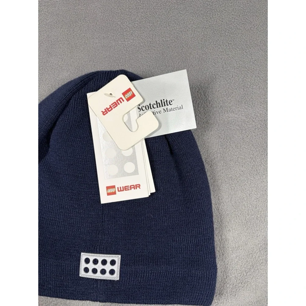 LEGO Wear Ninjago Beanie Blue Boys Size 3-7 Years Knit Winter Hat Excellent